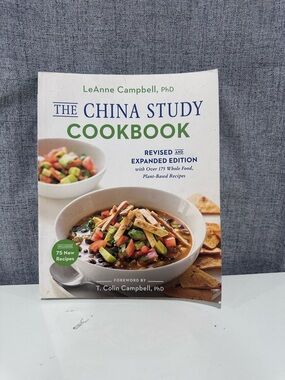 The China Study Cookbook by LeAnne Campbell - White & Green Cover